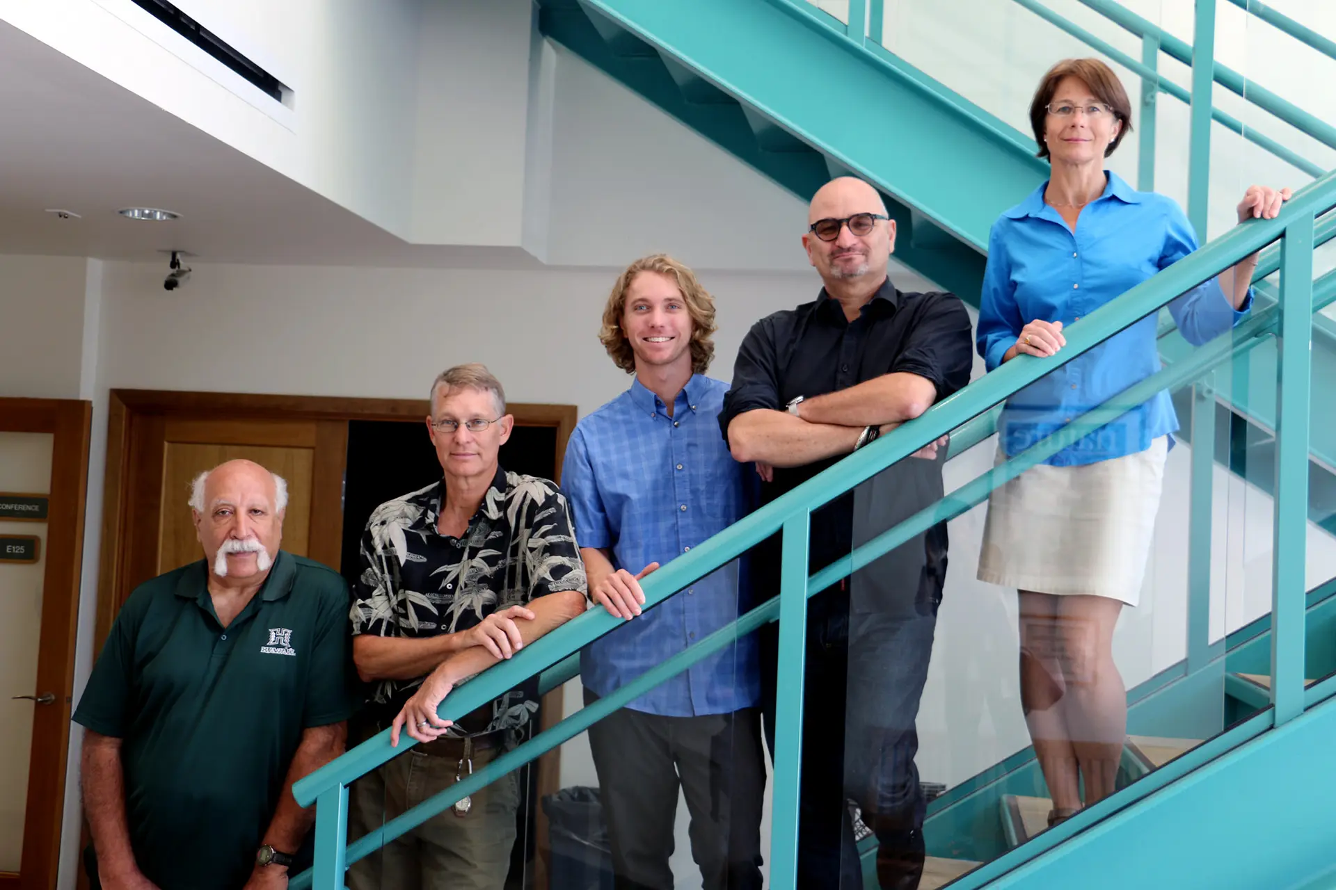 ibr team on stairs
